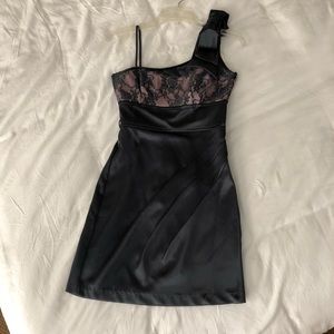 Silver and Pink Lace Dress